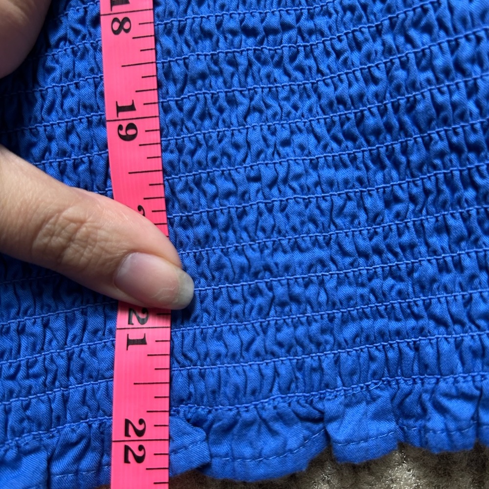 Old Navy Blue Spring Top M Tall - Picture 6 of 10